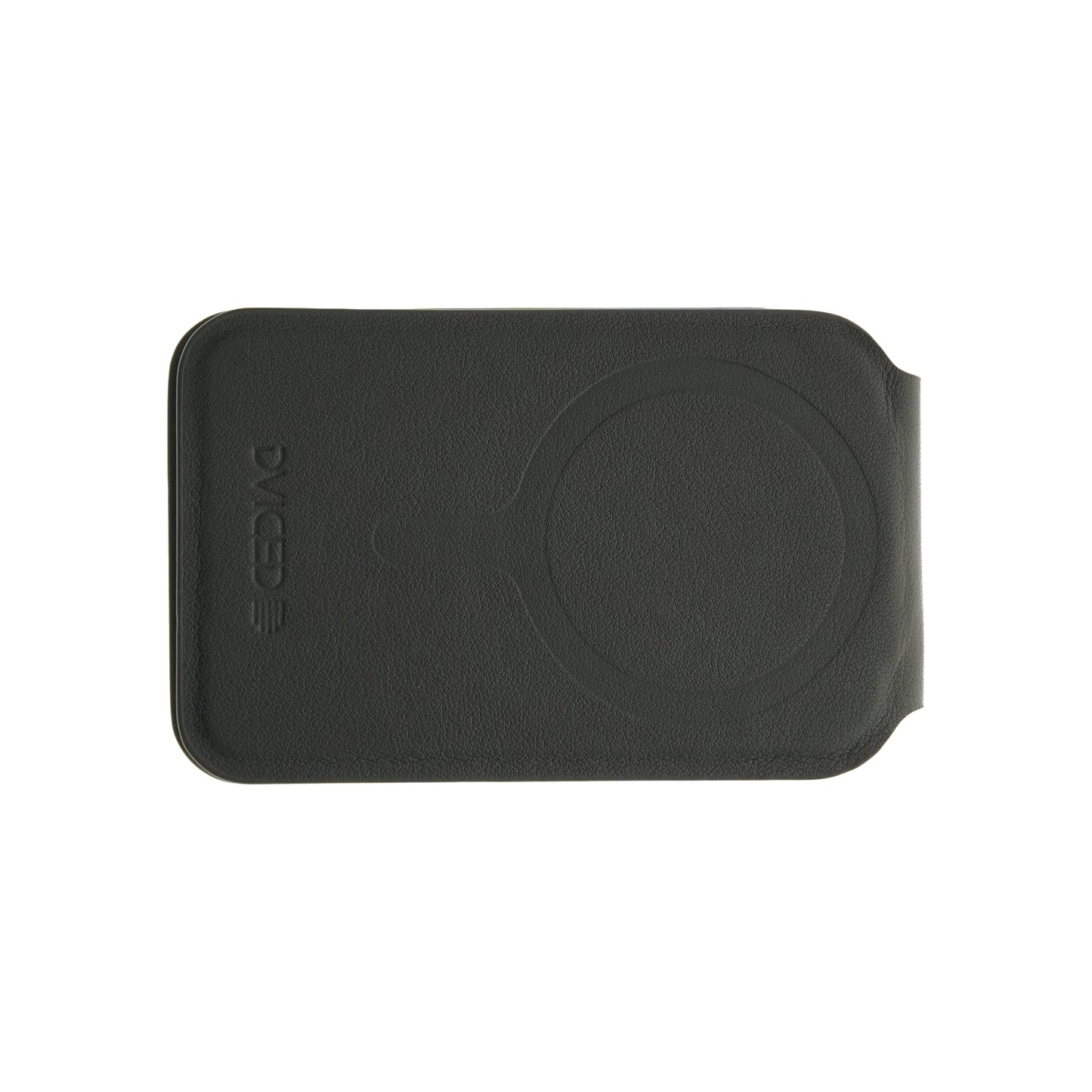 Dviced Leather MagSafe preklopno držalo za kartice - črna