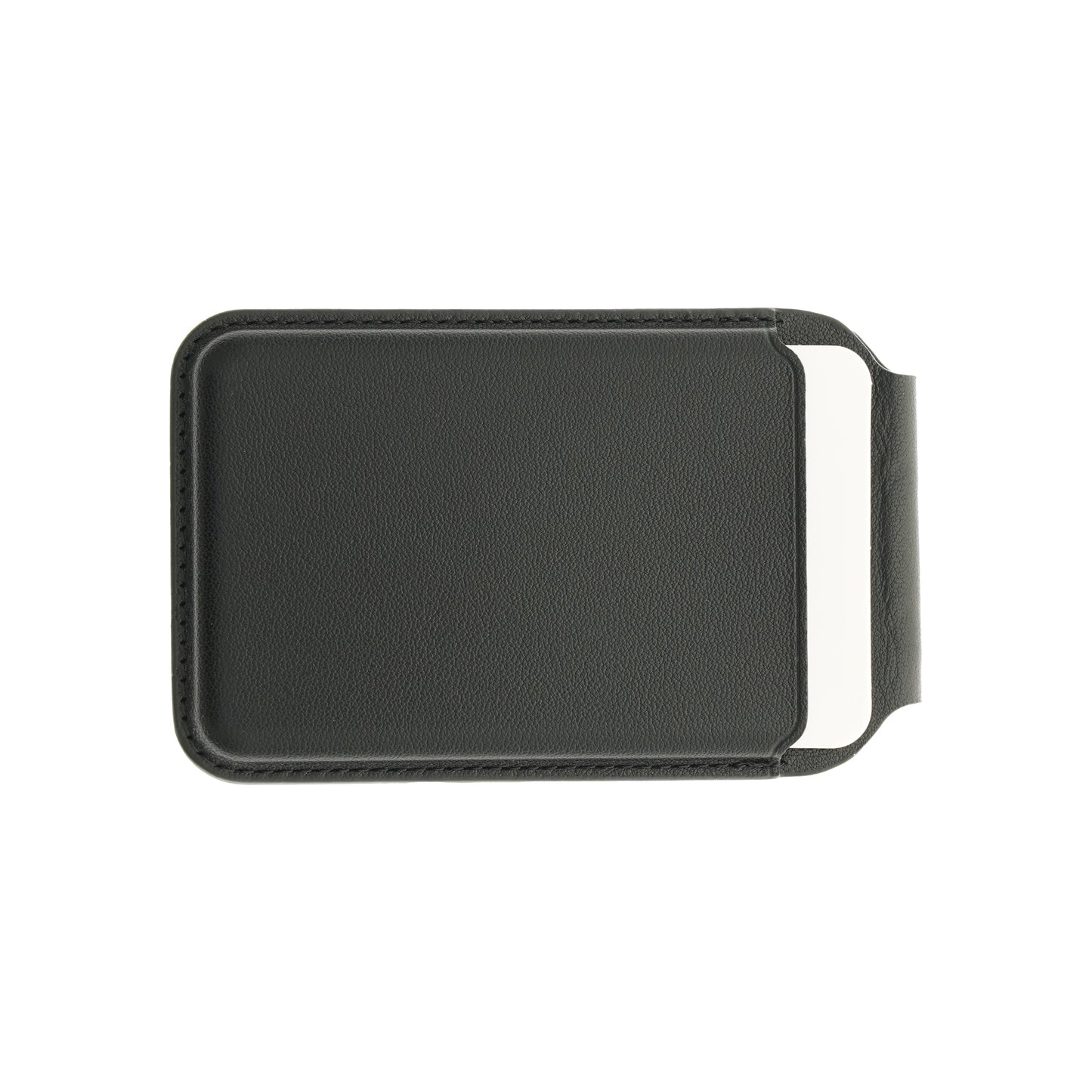 Dviced Leather MagSafe preklopno držalo za kartice - črna