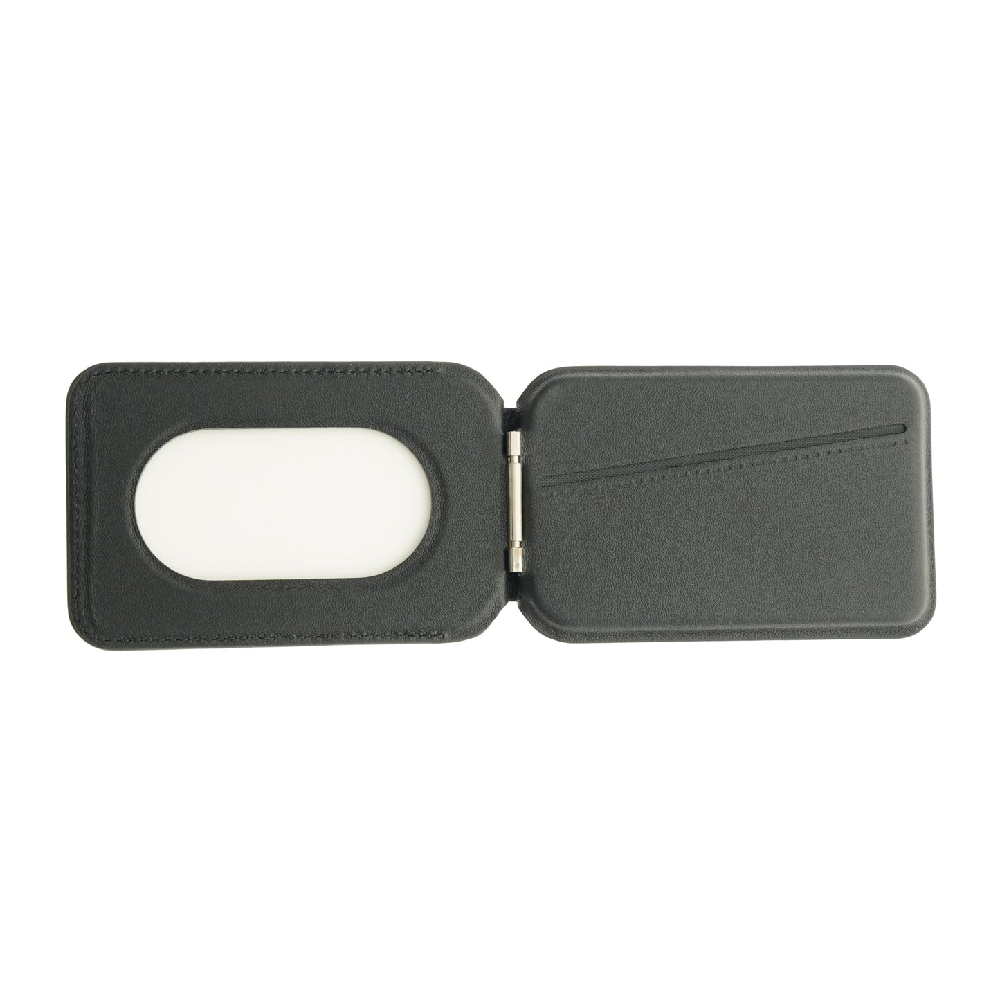 Dviced Leather MagSafe preklopno držalo za kartice - črna