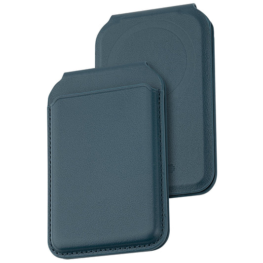 Dviced Leather MagSafe preklopno držalo za kartice - modra