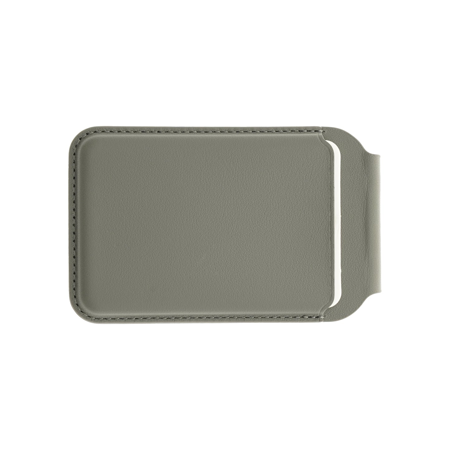 Dviced Leather MagSafe preklopno držalo za kartice - siva