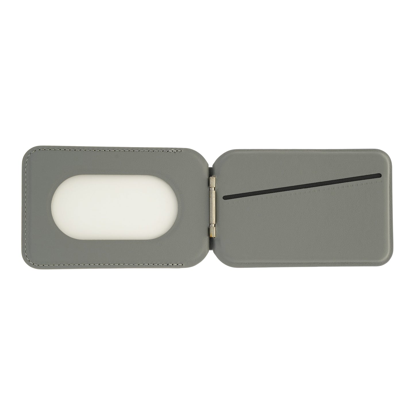 Dviced Leather MagSafe preklopno držalo za kartice - siva