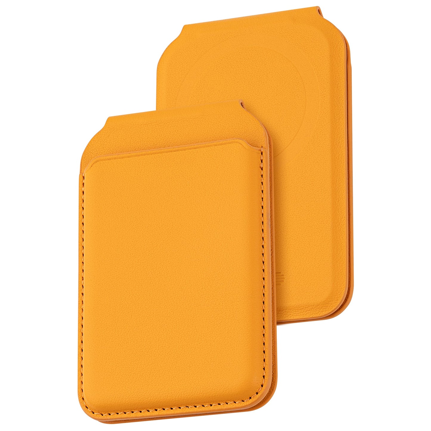 Dviced Leather MagSafe preklopno držalo za kartice - oranžna