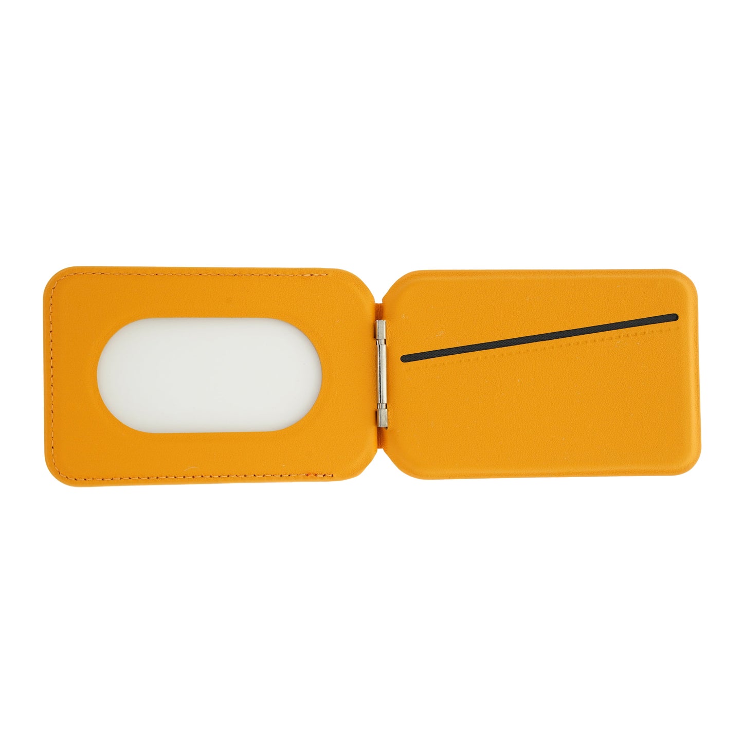 Dviced Leather MagSafe preklopno držalo za kartice - oranžna
