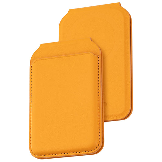 Dviced Leather MagSafe preklopno držalo za kartice - oranžna