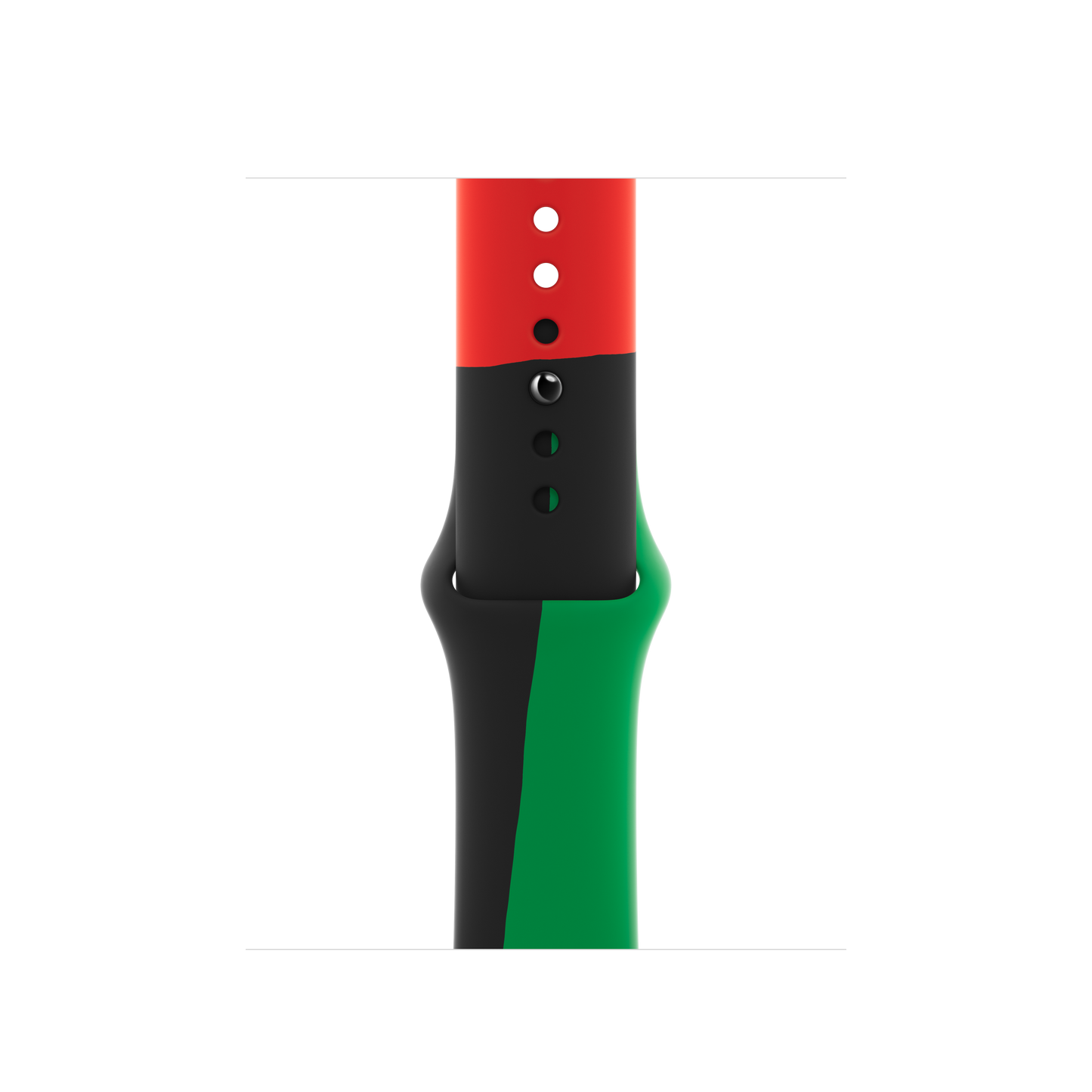 Apple pašček Sport Band M/L v črna Unity barvi za Apple Watch velikosti 40 mm - iSTYLE SI
