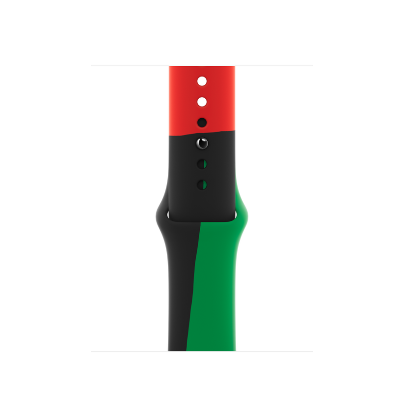 Apple pašček Sport Band M/L v črna Unity barvi za Apple Watch velikosti 40 mm - iSTYLE SI