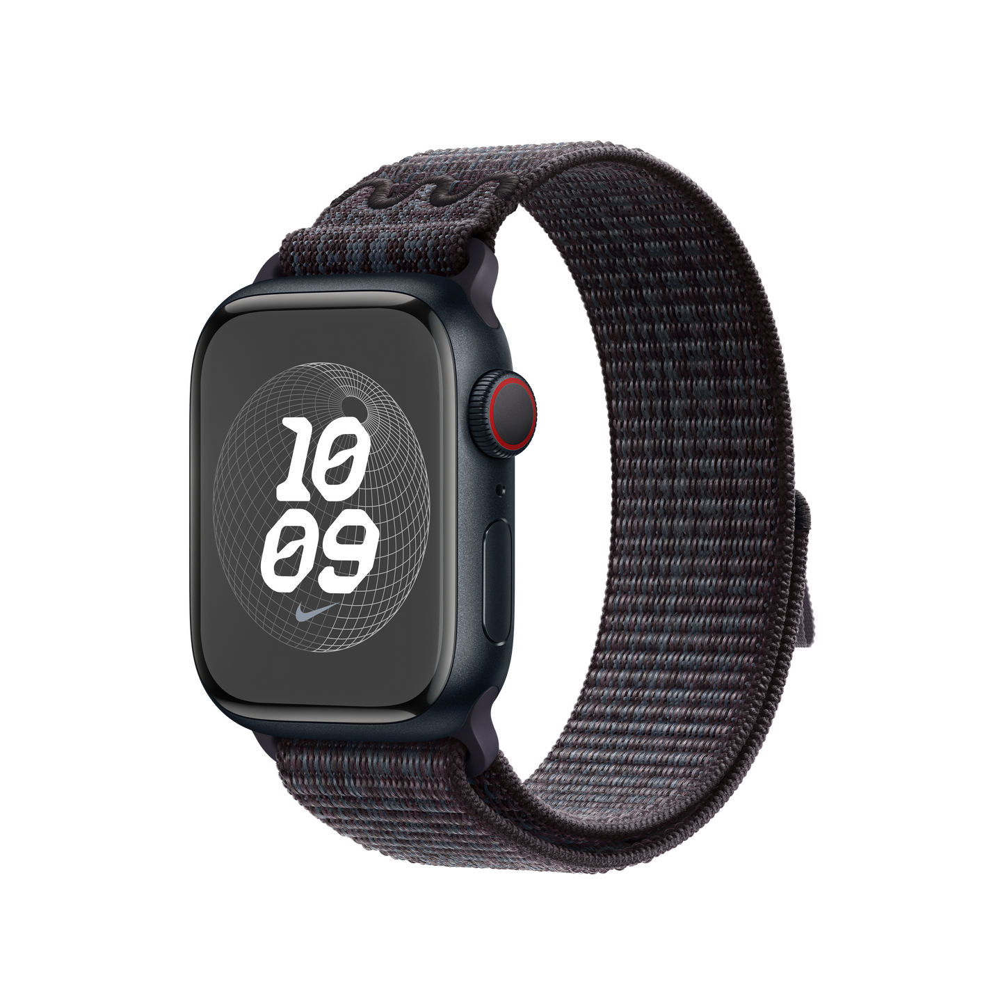Apple pašček Nike Sport Loop v črni/modri barvi za Apple Watch velikosti 41 mm - iSTYLE SI