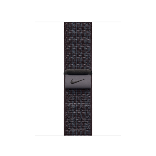 Apple pašček Nike Sport Loop v črni/modri barvi za Apple Watch velikosti 41 mm - iSTYLE SI