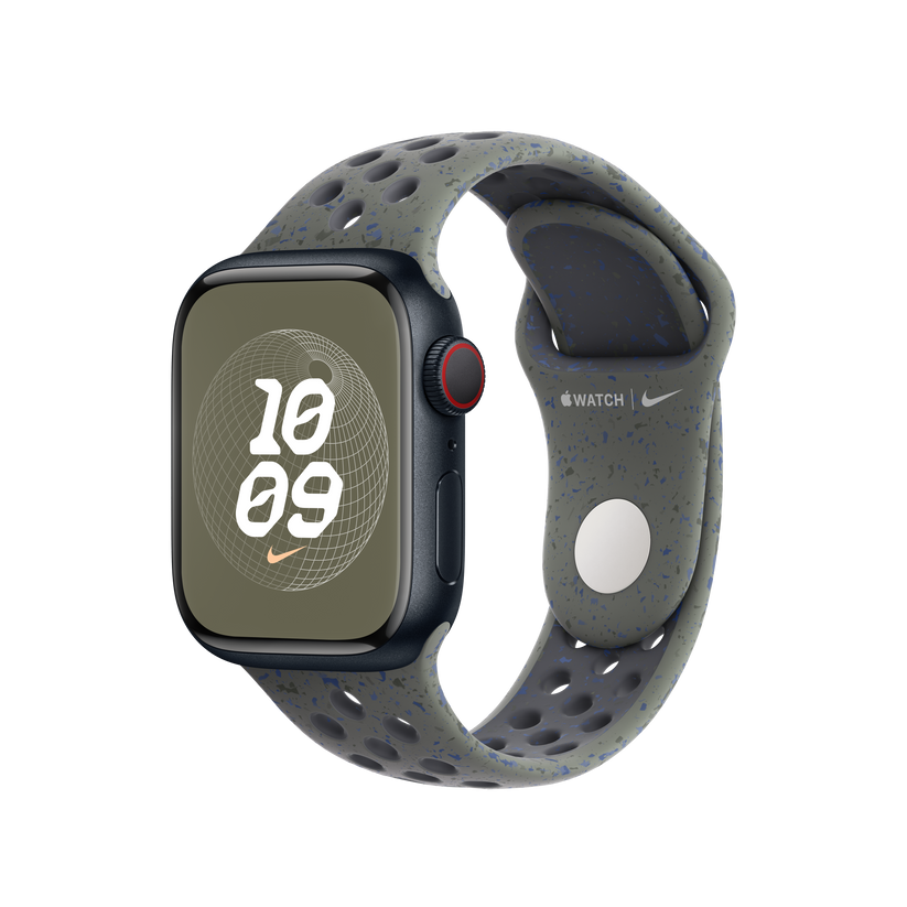 Apple pašček Nike Sport Band M/L v vojaški kaki barvi za Apple Watch velikosti 41 mm - iSTYLE SI