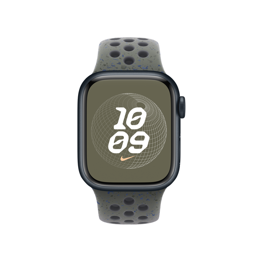 Apple pašček Nike Sport Band M/L v vojaški kaki barvi za Apple Watch velikosti 41 mm - iSTYLE SI