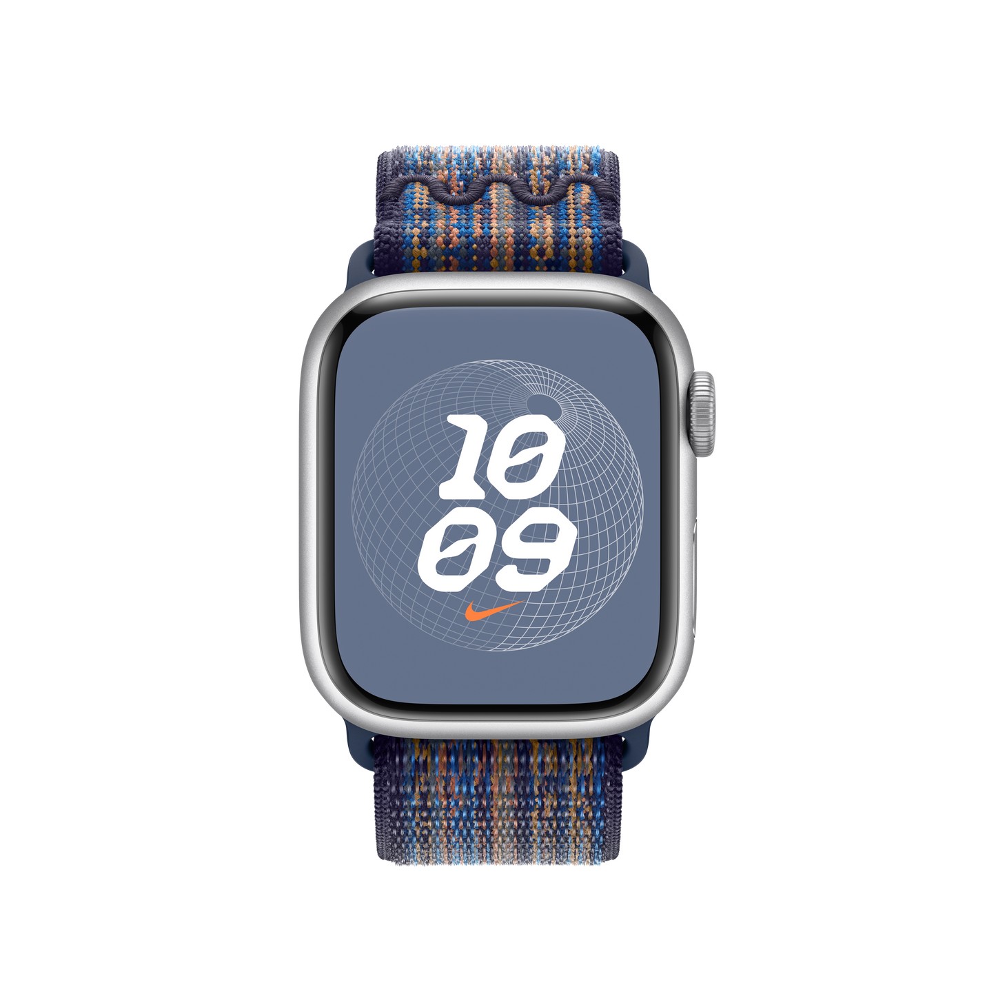 Apple pašček Nike Sport Loop v kraljevsko modri/oranžni barvi za Apple Watch velikosti 41 mm - iSTYLE SI