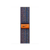 Apple pašček Nike Sport Loop v kraljevsko modri/oranžni barvi za Apple Watch velikosti 41 mm - iSTYLE SI