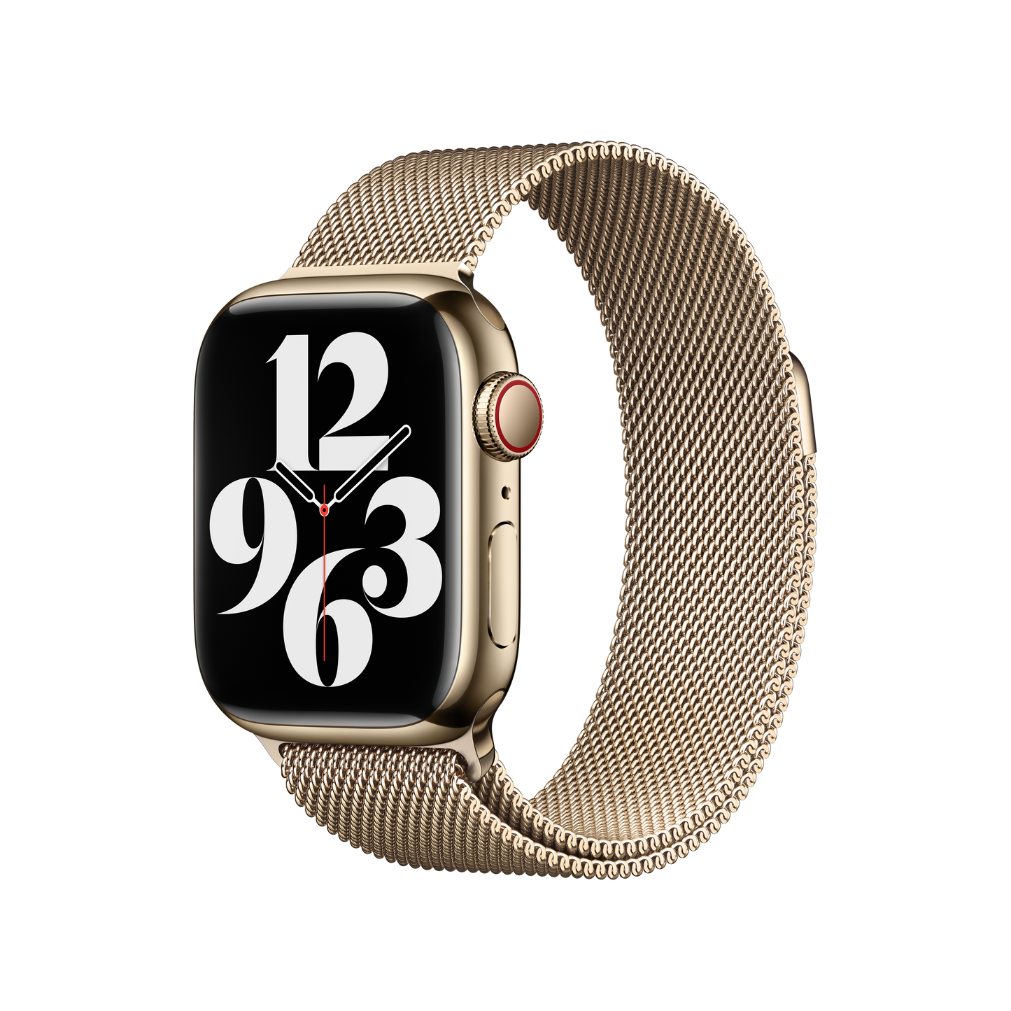 Apple pašček Milanese Loop v zlati barvi za Apple Watch velikosti 41 mm - iSTYLE SI