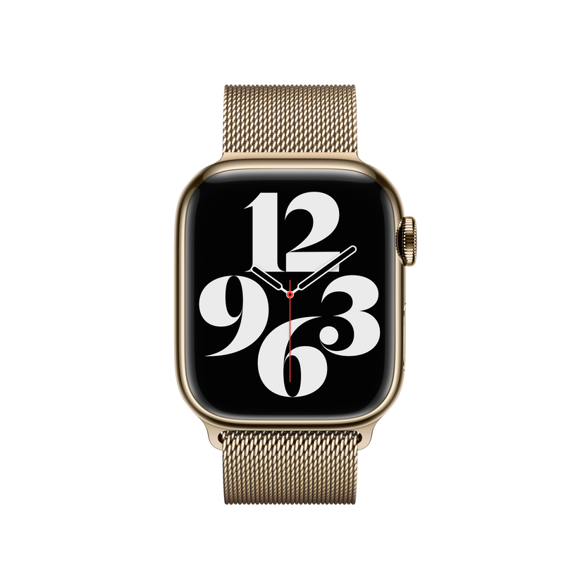 Apple pašček Milanese Loop v zlati barvi za Apple Watch velikosti 41 mm - iSTYLE SI
