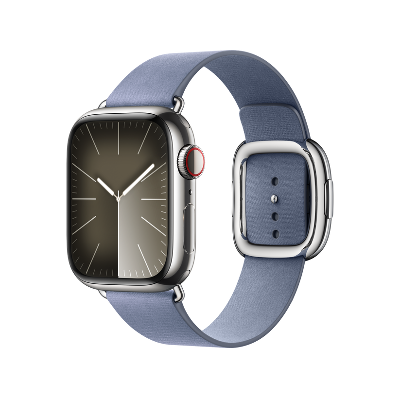 Apple pašček Modern Buckle Large v sivkino modri barvi za Apple Watch velikosti 41 mm - iSTYLE SI