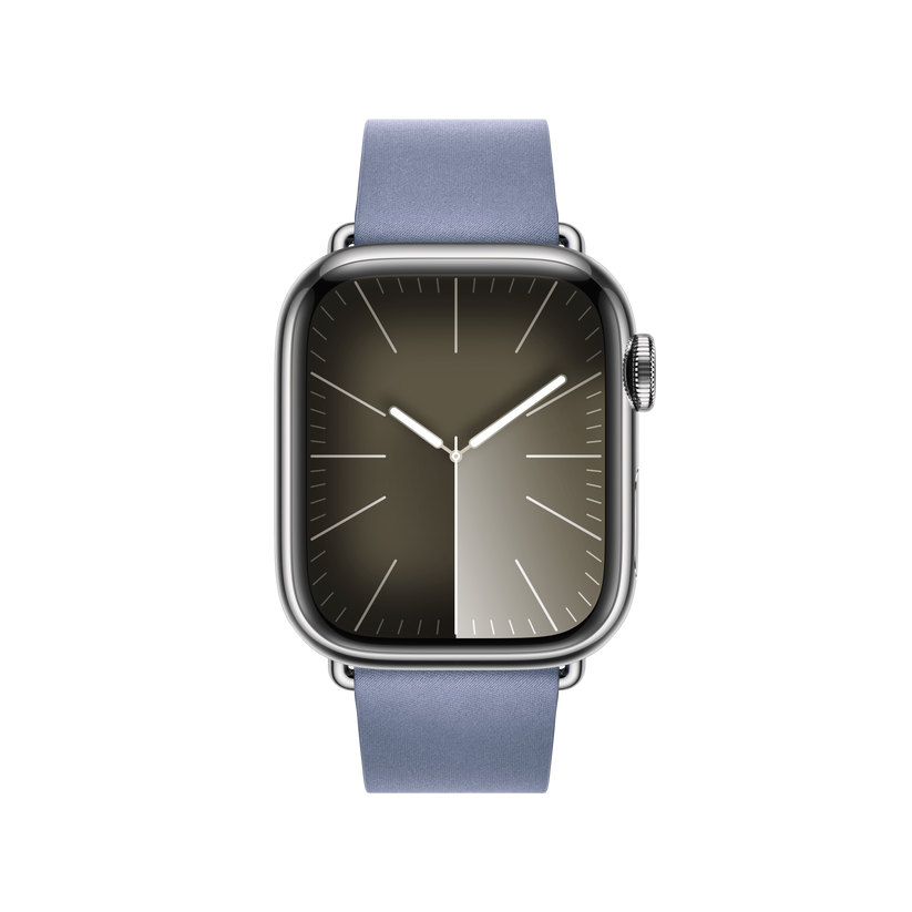Apple pašček Modern Buckle Large v sivkino modri barvi za Apple Watch velikosti 41 mm - iSTYLE SI