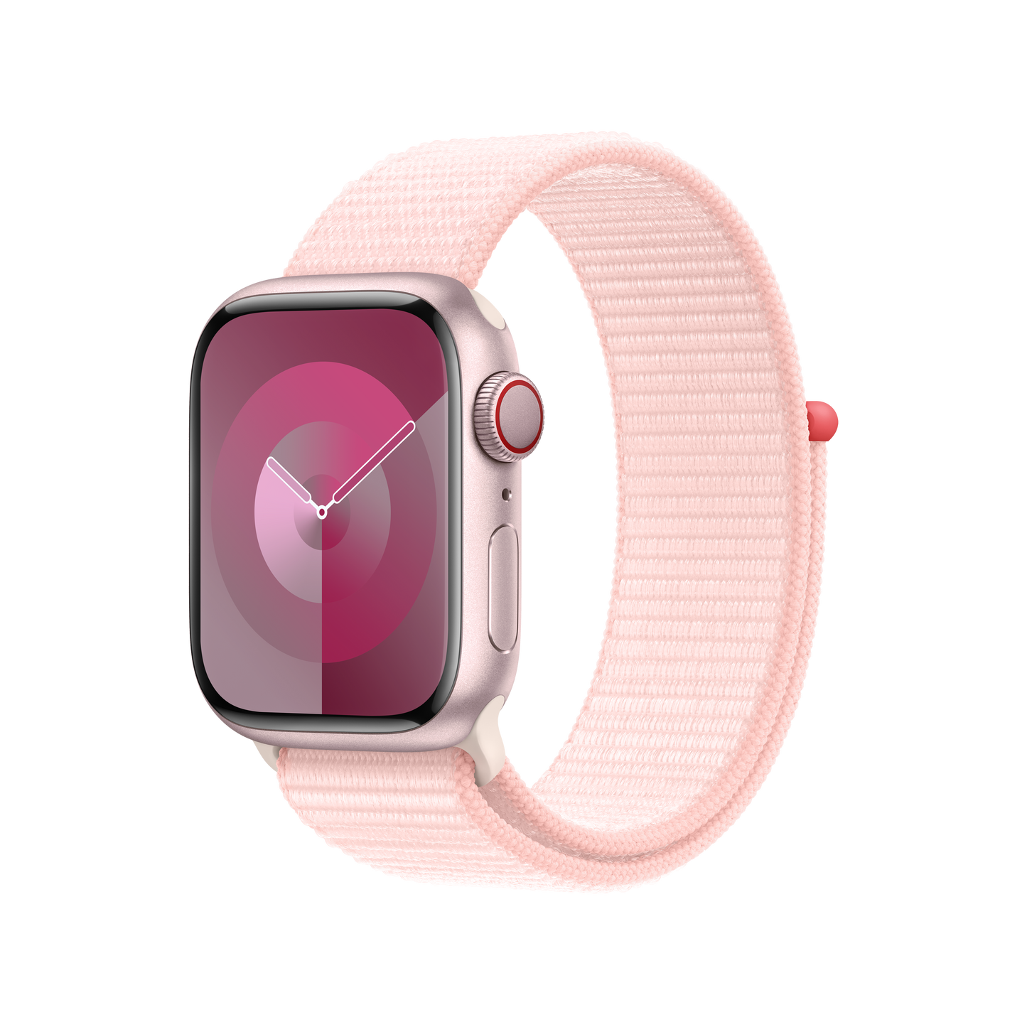 Apple pašček Sport Loop v nežno roza barvi za Apple Watch velikosti 41 mm - iSTYLE SI