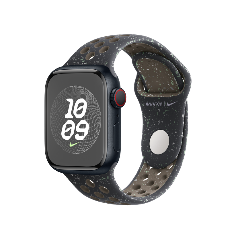 Apple pašček Nike Sport Band S/M v polnočno nebeški barvi za Apple Watch velikosti 41 mm - iSTYLE SI