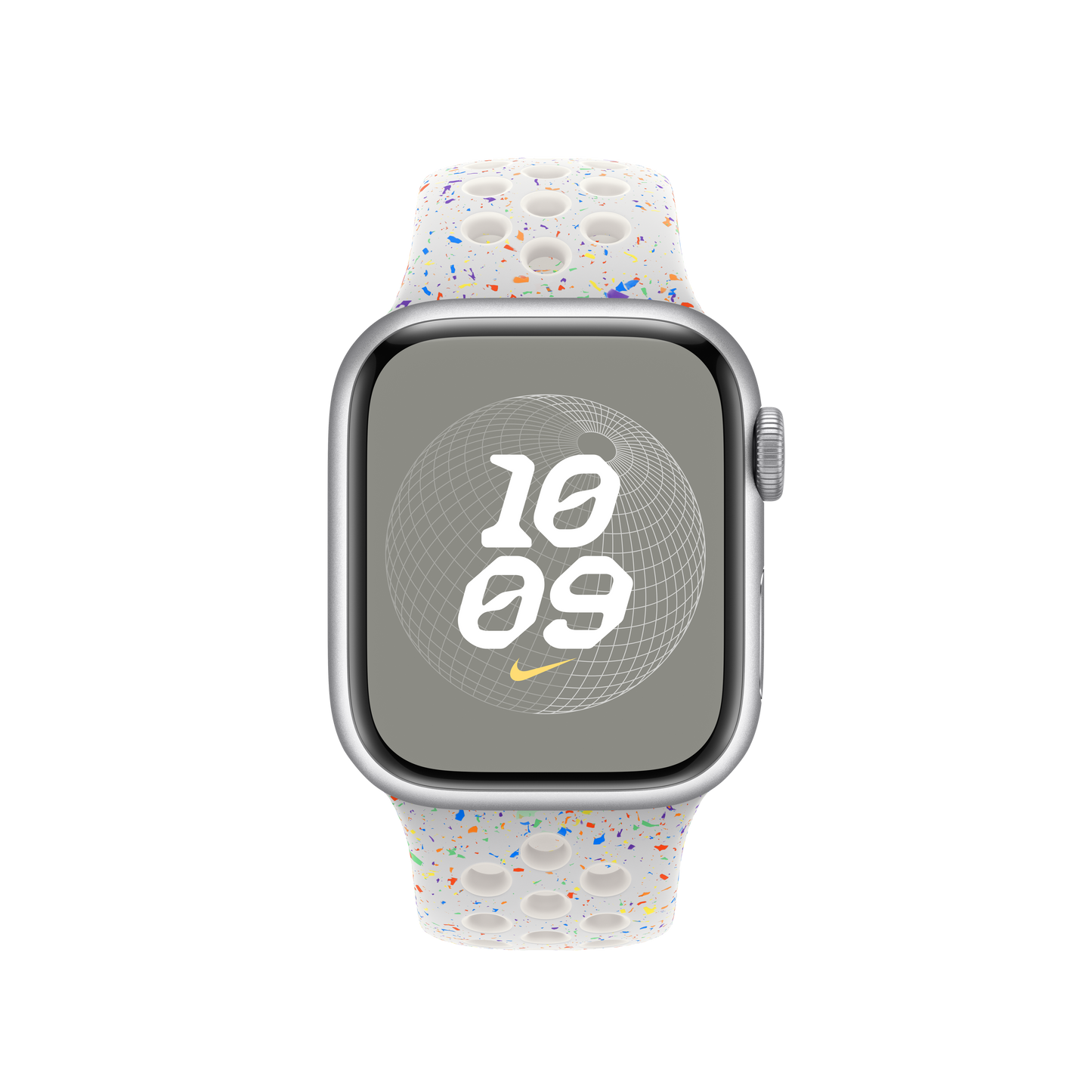 Apple pašček Nike Sport Band M/L v barvi čiste platine za Apple Watch velikosti 41 mm - iSTYLE SI