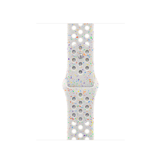 Apple pašček Nike Sport Band M/L v barvi čiste platine za Apple Watch velikosti 41 mm - iSTYLE SI