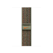 Apple pašček Nike Sport Loop v sekvoja zeleni/oranžni barvi za Apple Watch velikosti 41 mm - iSTYLE SI