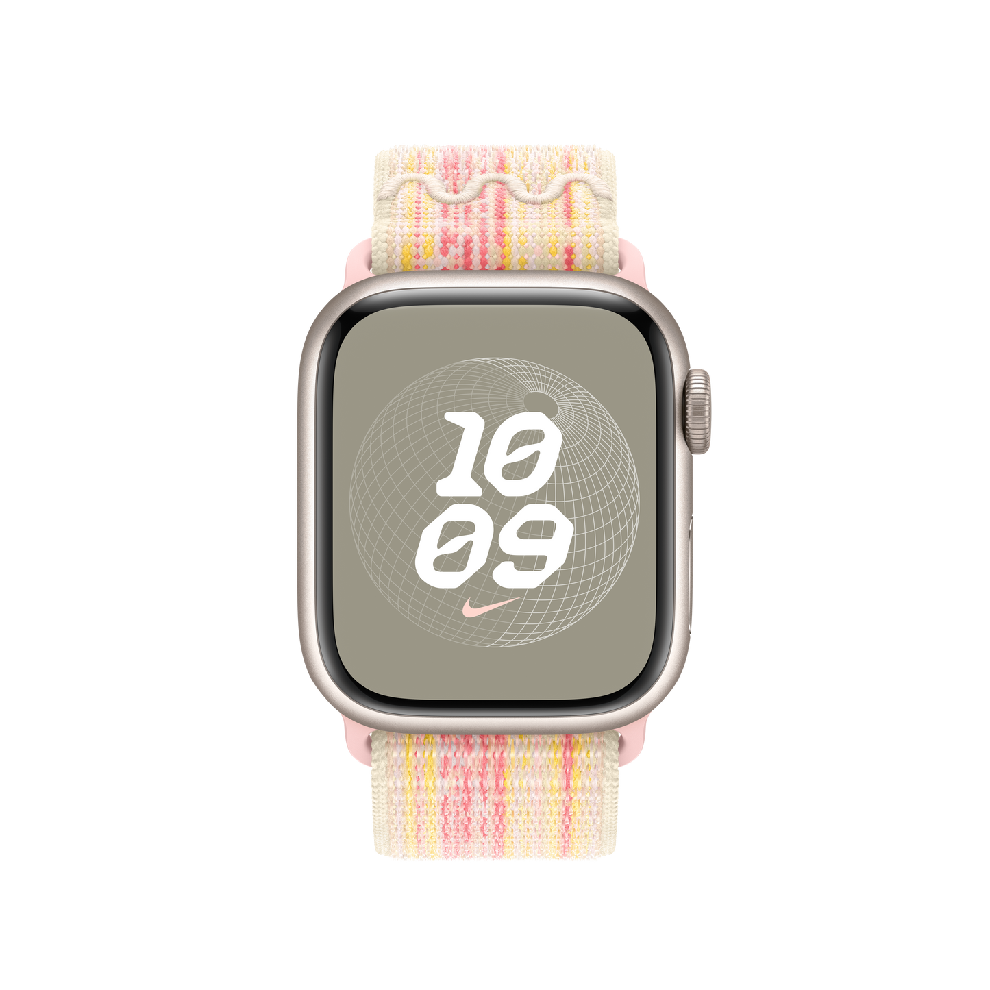 Apple pašček Nike Sport Loop v zvezdnati/roza barvi za Apple Watch velikosti 41 mm - iSTYLE SI