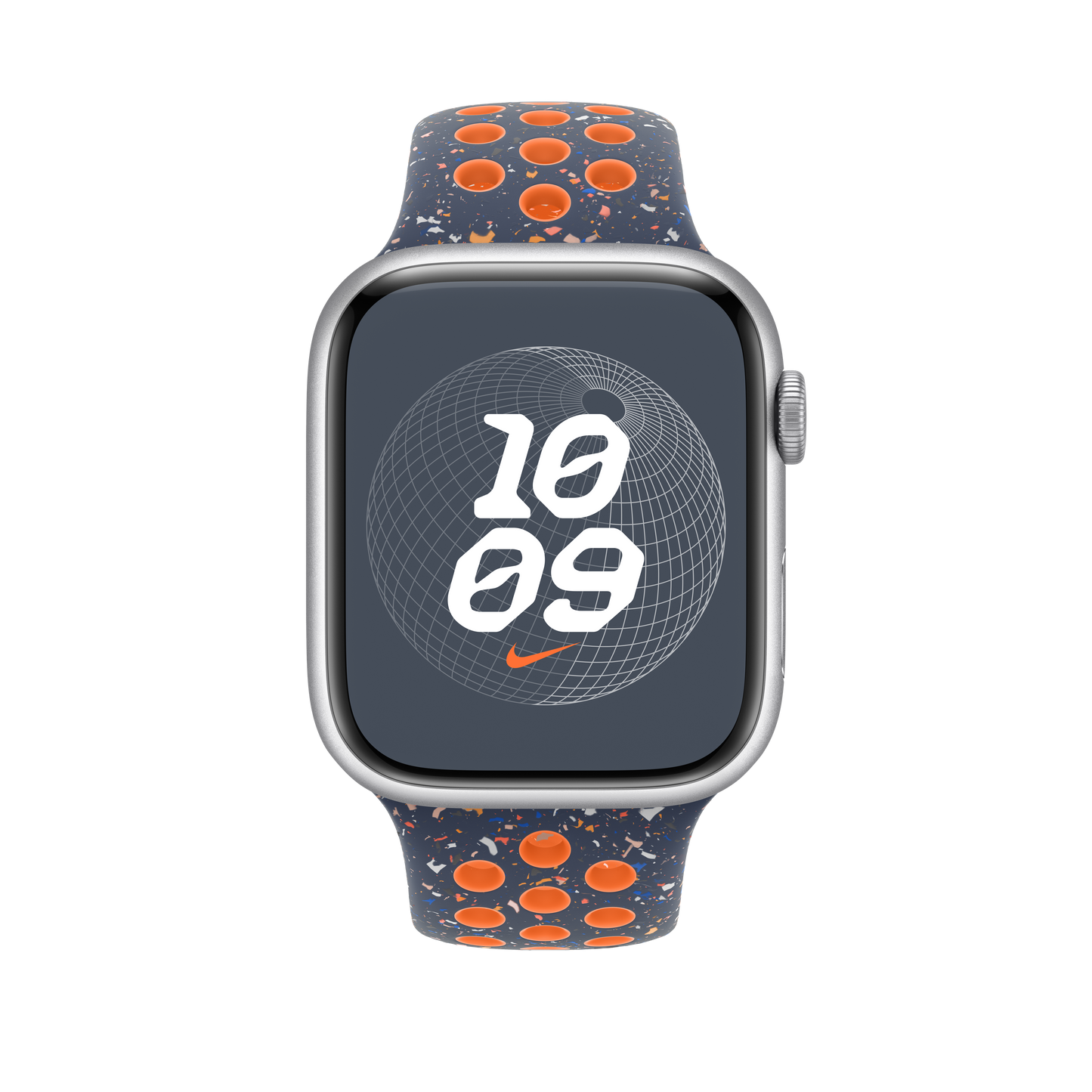 Apple pašček Nike Sport Band M/L v barvi modrega plamena za Apple Watch velikosti 45 mm - iSTYLE SI