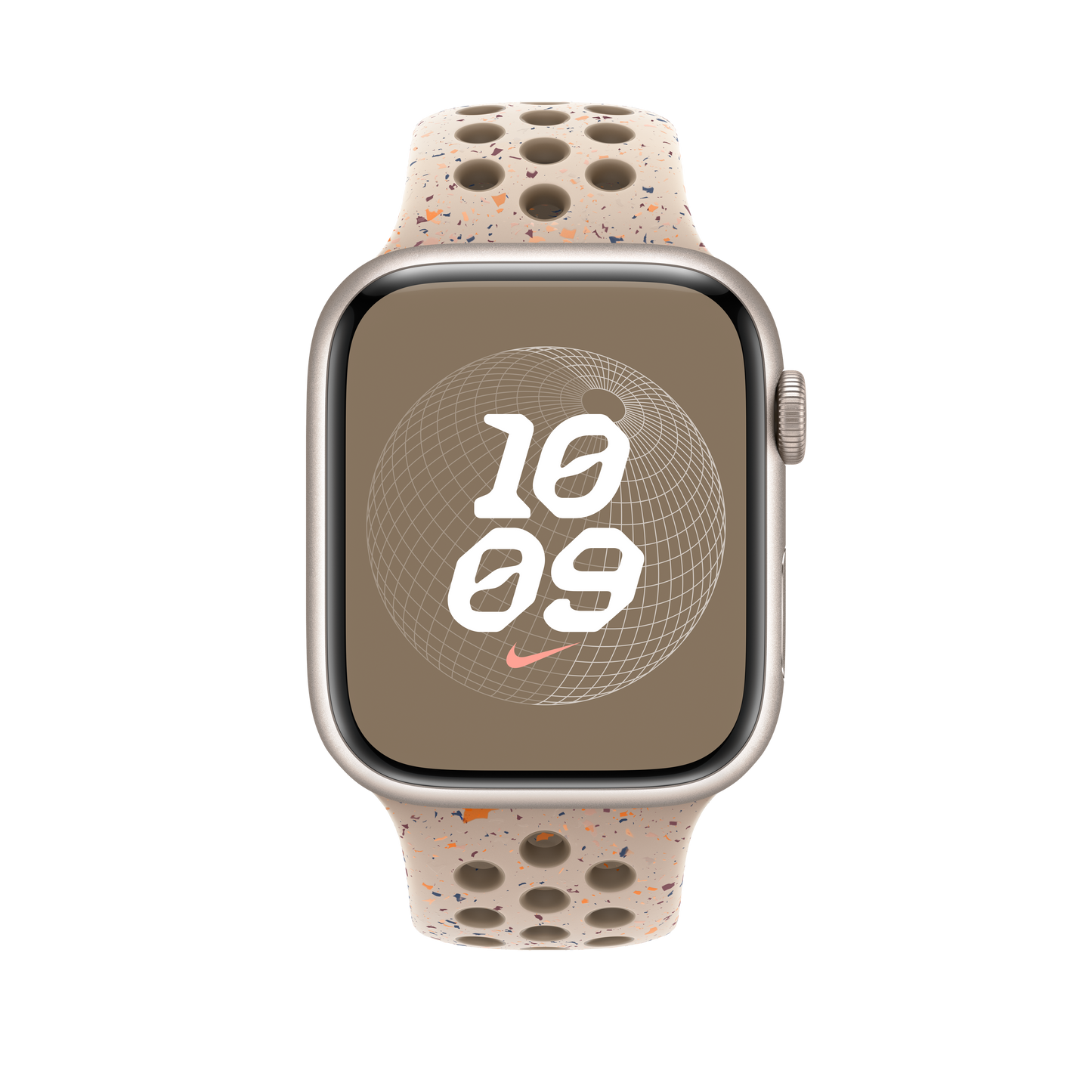 Apple pašček Nike Sport Band M/L v puščavskega kamna barvi za Apple Watch velikosti 45 mm - iSTYLE SI