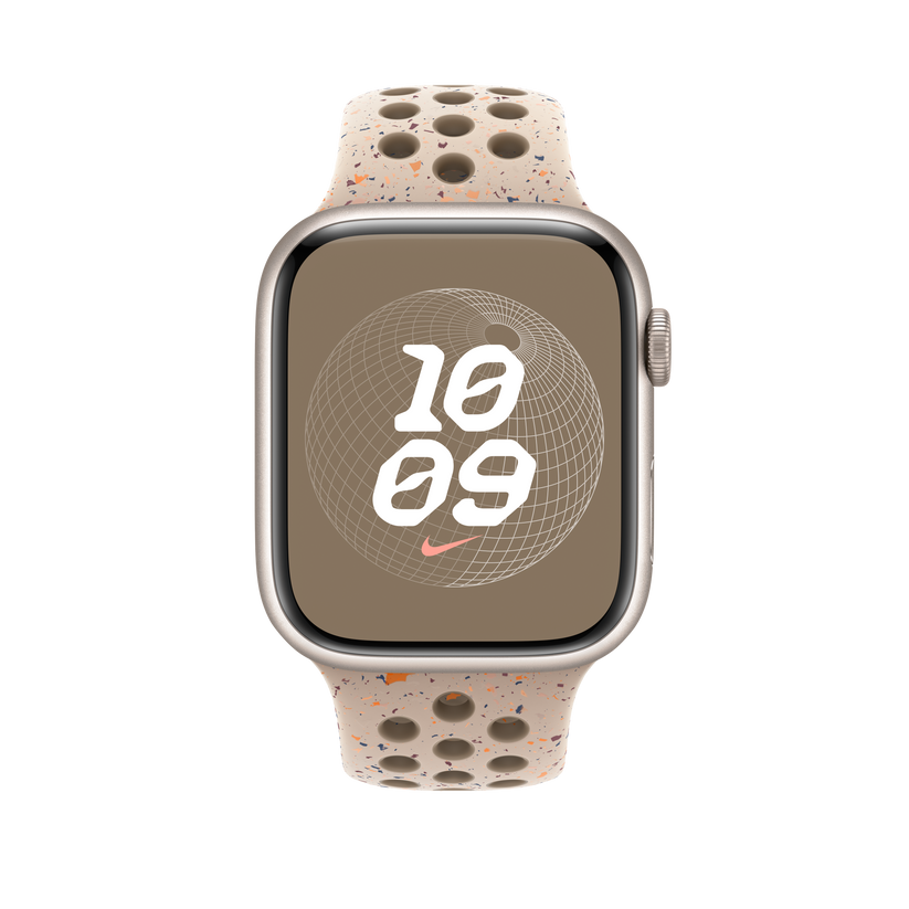 Apple pašček Nike Sport Band M/L v puščavskega kamna barvi za Apple Watch velikosti 45 mm - iSTYLE SI