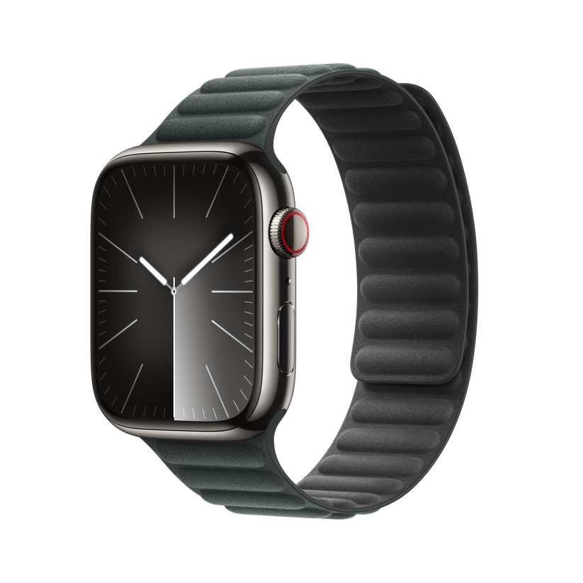 Apple pašček Magnetic Loop M/L v zimzeleni barvi za Apple Watch velikosti 45 mm - iSTYLE SI