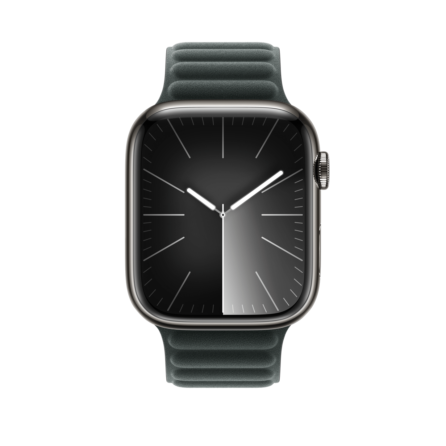 Apple pašček Magnetic Loop M/L v zimzeleni barvi za Apple Watch velikosti 45 mm - iSTYLE SI