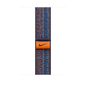 Apple pašček Nike Sport Loop v kraljevsko modri/oranžni barvi za Apple Watch velikosti 45 mm - iSTYLE SI