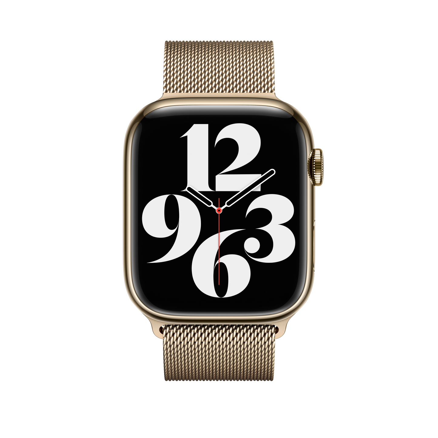Apple pašček Milanese Loop v zlati barvi za Apple Watch velikosti 45 mm - iSTYLE SI