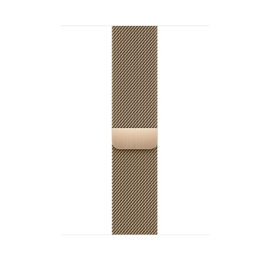 Apple pašček Milanese Loop v zlati barvi za Apple Watch velikosti 45 mm - iSTYLE SI