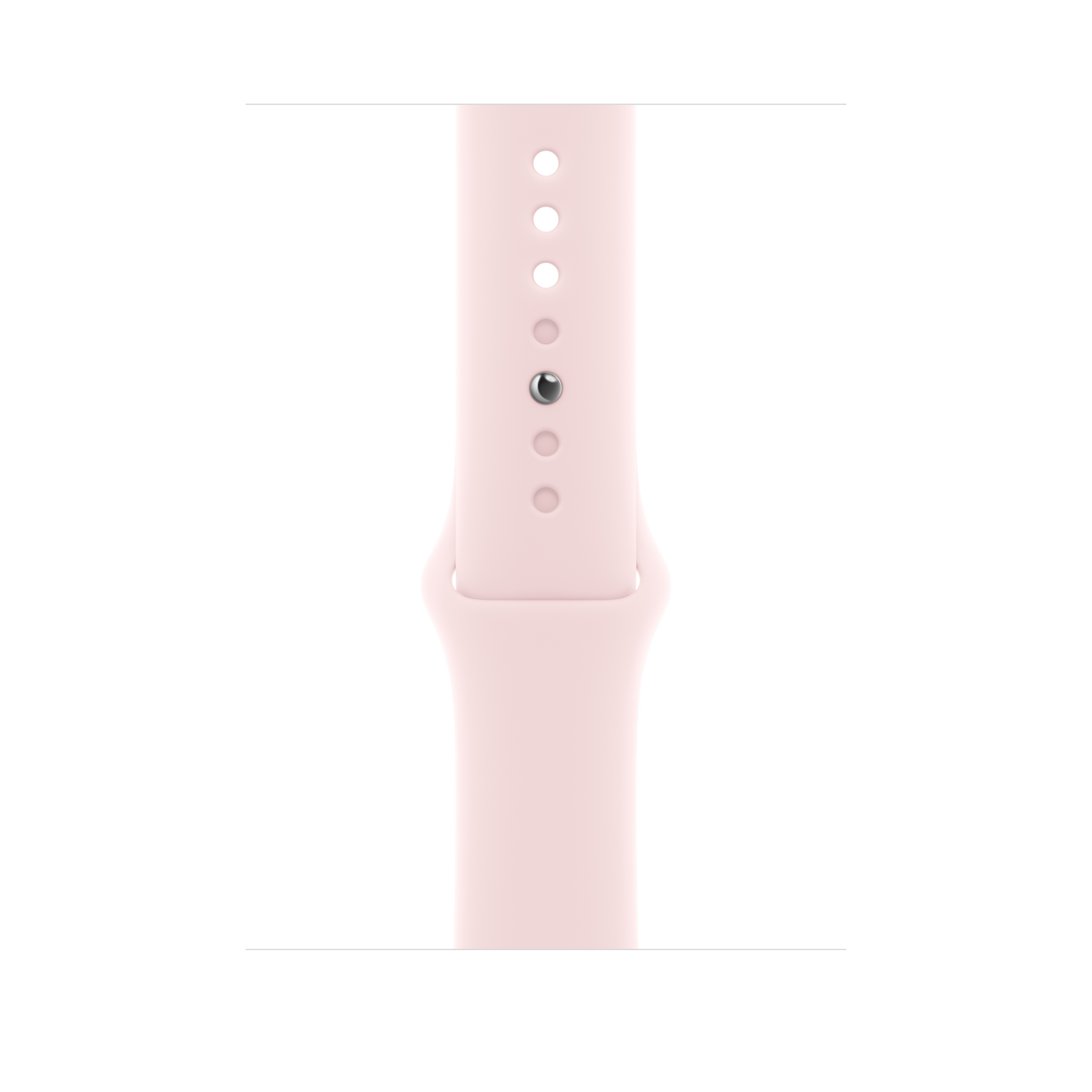 Apple pašček Sport Band M/L v nežno roza barvi za Apple Watch velikosti 45 mm - iSTYLE SI