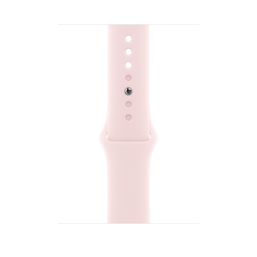 Apple pašček Sport Band M/L v nežno roza barvi za Apple Watch velikosti 45 mm - iSTYLE SI
