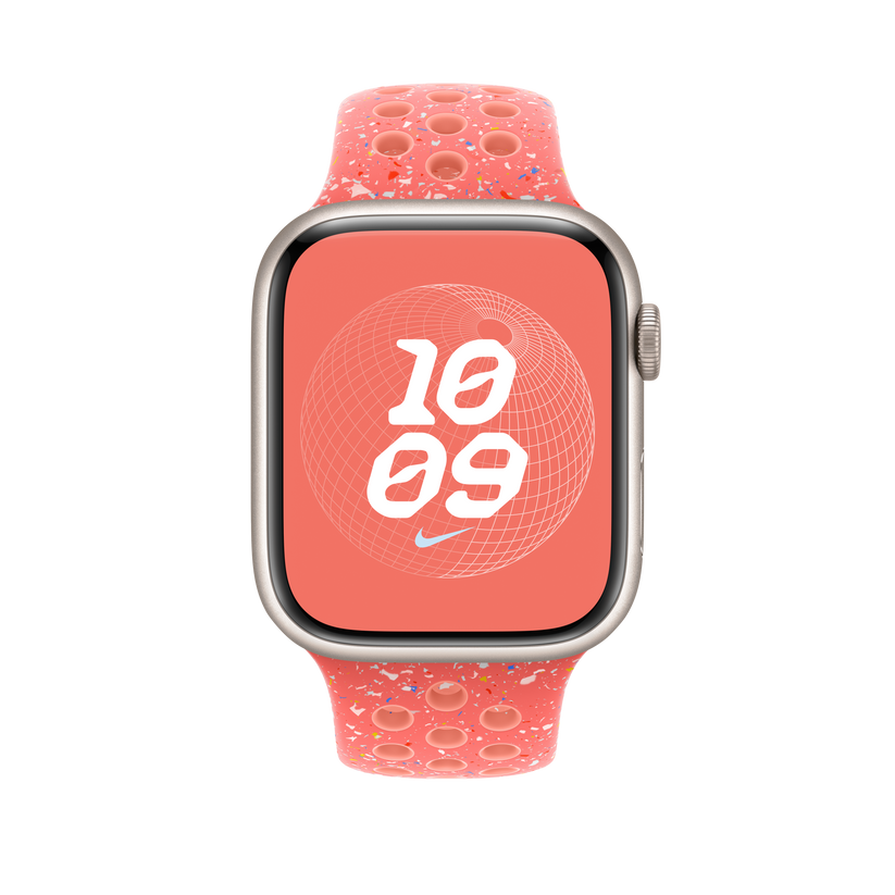 Apple pašček Nike Sport Band M/L v barvi čarobne žerjavice za Apple Watch velikosti 45 mm - iSTYLE SI