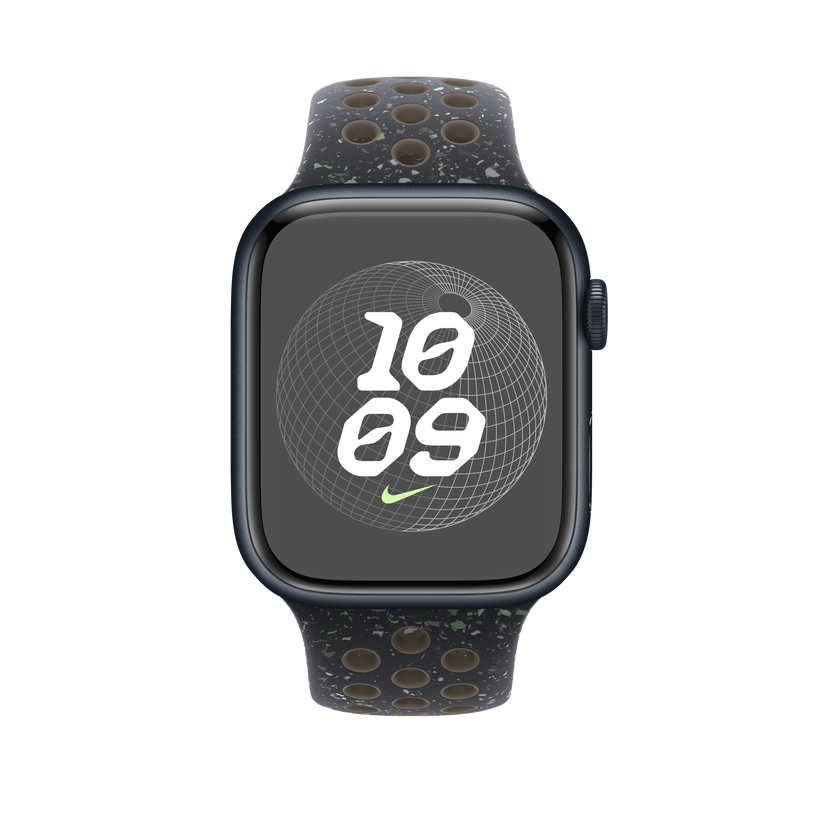 Apple pašček Nike Sport Band M/L v polnočno nebeška barvi za Apple Watch velikosti 45 mm - iSTYLE SI