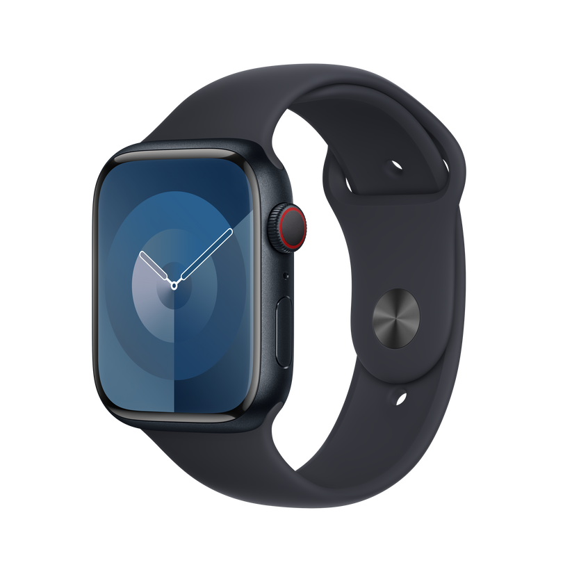 Apple pašček Sport Band M/L v polnočni barvi za Apple Watch velikosti 45 mm - iSTYLE SI