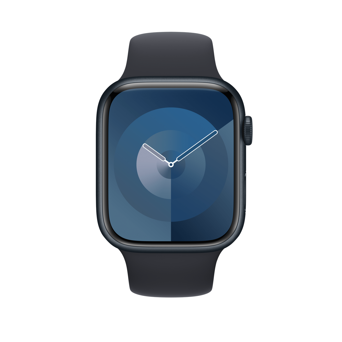 Apple pašček Sport Band M/L v polnočni barvi za Apple Watch velikosti 45 mm - iSTYLE SI
