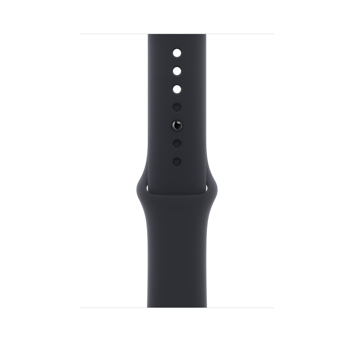 Apple pašček Sport Band M/L v polnočni barvi za Apple Watch velikosti 45 mm - iSTYLE SI