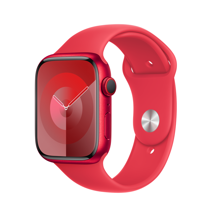 Apple pašček Sport Band M/L v (PRODUCT)RED barvi za Apple Watch velikosti 45 mm - iSTYLE SI