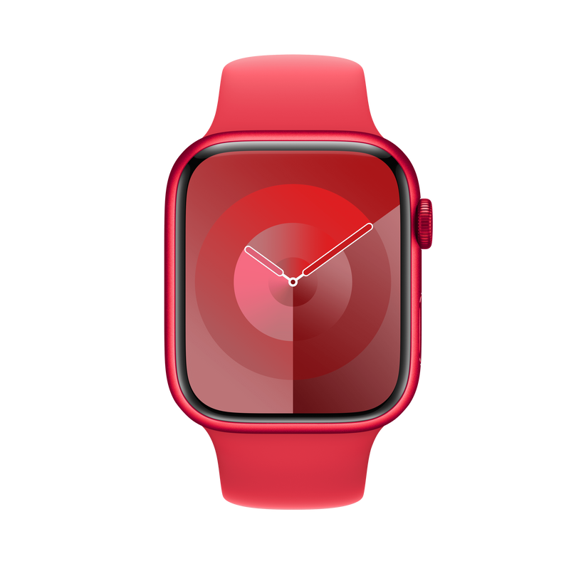 Apple pašček Sport Band M/L v (PRODUCT)RED barvi za Apple Watch velikosti 45 mm - iSTYLE SI