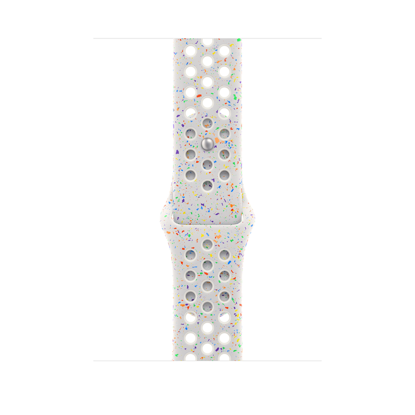 Apple pašček Nike Sport Band S/M v barvi čiste platine za Apple Watch velikosti 45 mm - iSTYLE SI