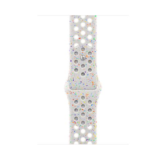 Apple pašček Nike Sport Band S/M v barvi čiste platine za Apple Watch velikosti 45 mm - iSTYLE SI