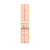 Apple pašček Nike Sport Loop v zvezdnati/roza barvi za Apple Watch velikosti 45 mm - iSTYLE SI