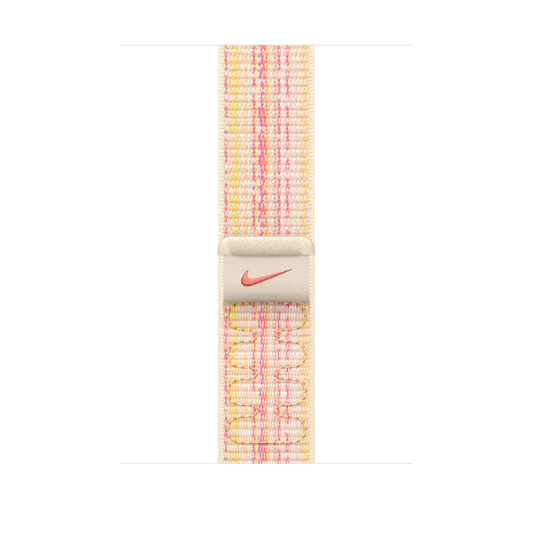 Apple pašček Nike Sport Loop v zvezdnati/roza barvi za Apple Watch velikosti 45 mm - iSTYLE SI