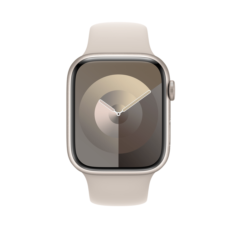 Apple pašček Sport Band M/L v zvezdnati barvi za Apple Watch velikosti 45 mm - iSTYLE SI