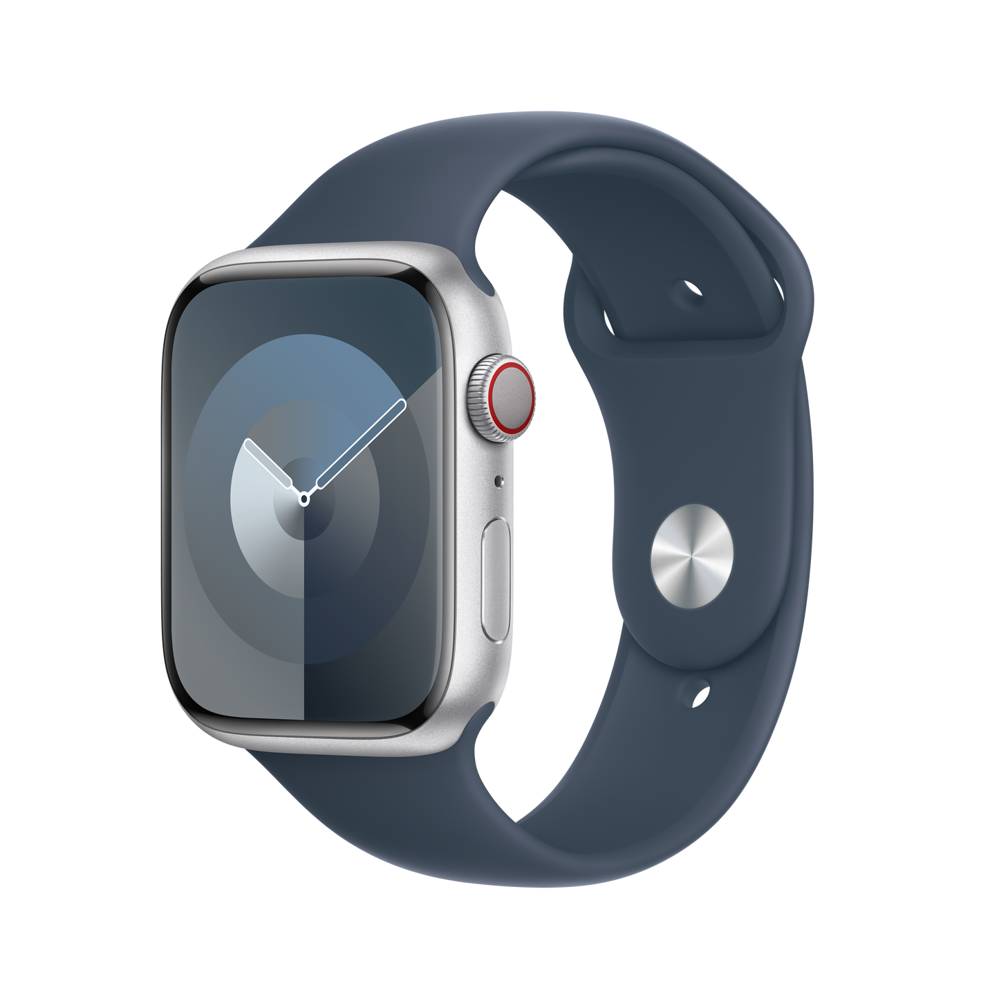Apple pašček Sport Band S/M v nevihno modri barvi za Apple Watch velikosti 45 mm - iSTYLE SI
